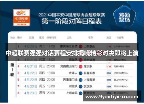 中超联赛强强对话赛程安排揭晓精彩对决即将上演 中超联赛强强对话赛程安排揭晓精彩对决即将上演