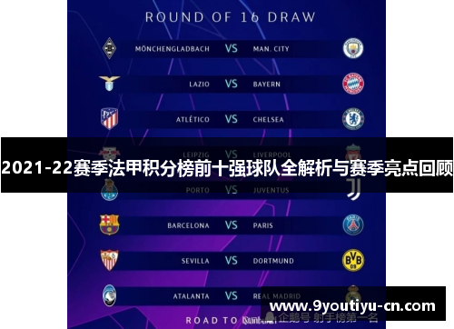 2021-22赛季法甲积分榜前十强球队全解析与赛季亮点回顾