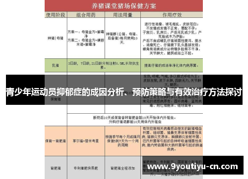 青少年运动员抑郁症的成因分析、预防策略与有效治疗方法探讨 青少年运动员抑郁症的成因分析、预防策略与有效治疗方法探讨